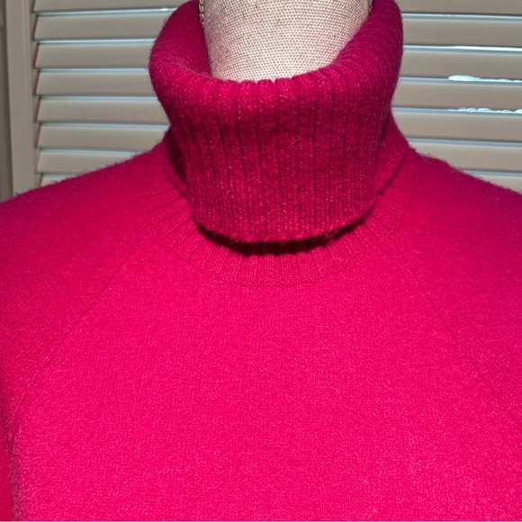 NWT J Crew Turtleneck sweater in Supersoft yarn Pink Cozy Coastal Granny Medium - Picture 4 of 9
